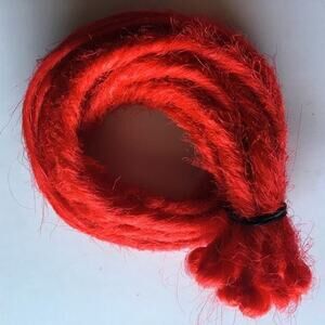 10 SE Red Dreads Dreadlocks Hair Extensions